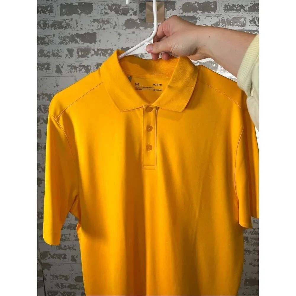 Under armour | men yellow gold polo